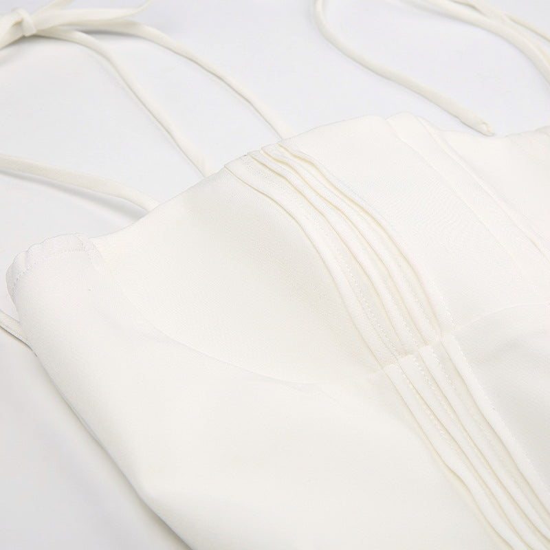 💃 Elegant & Alluring – Lace-Up Corset Party Dress with French Flair - Daily Cozy Closet