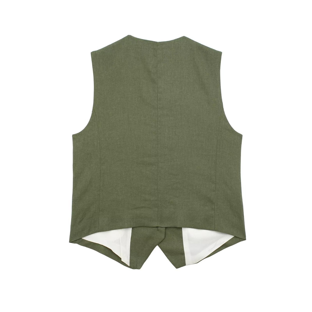 🌿  Summer-Ready – Women’s Linen Blend Sleeveless Top & Shorts Set - Daily Cozy Closet
