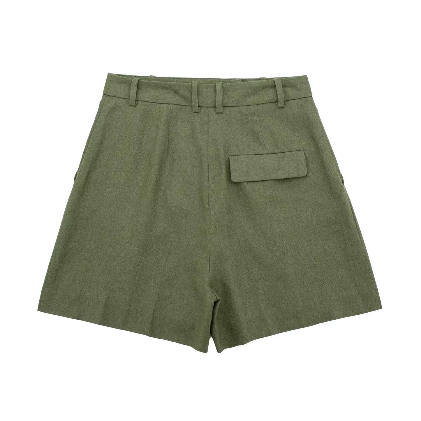🌿  Summer-Ready – Women’s Linen Blend Sleeveless Top & Shorts Set - Daily Cozy Closet