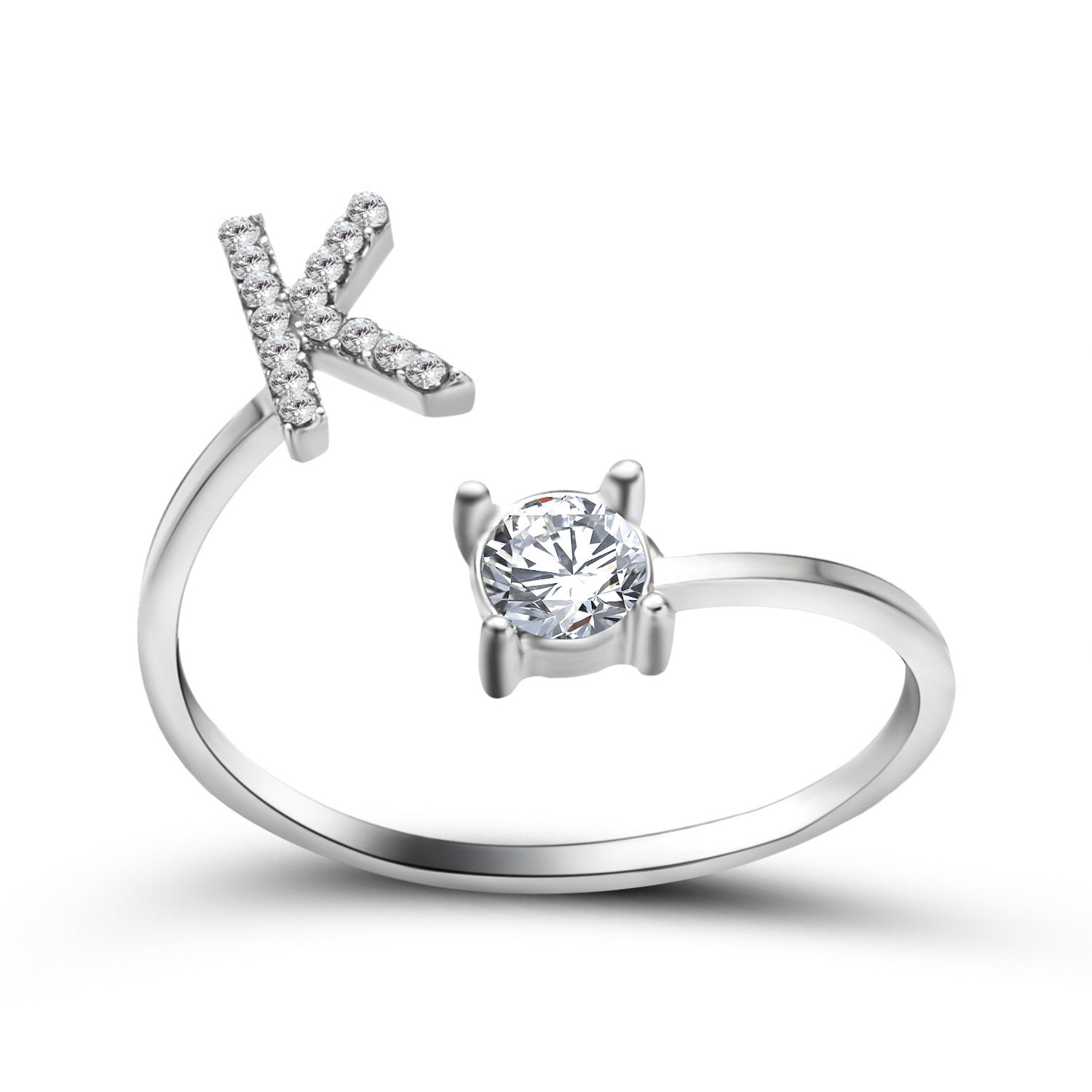 New Design Adjustable 26 Initial Letter Ring Fashion Jewelry For Women Simple Elegant Jewelry - Daily Cozy Closet