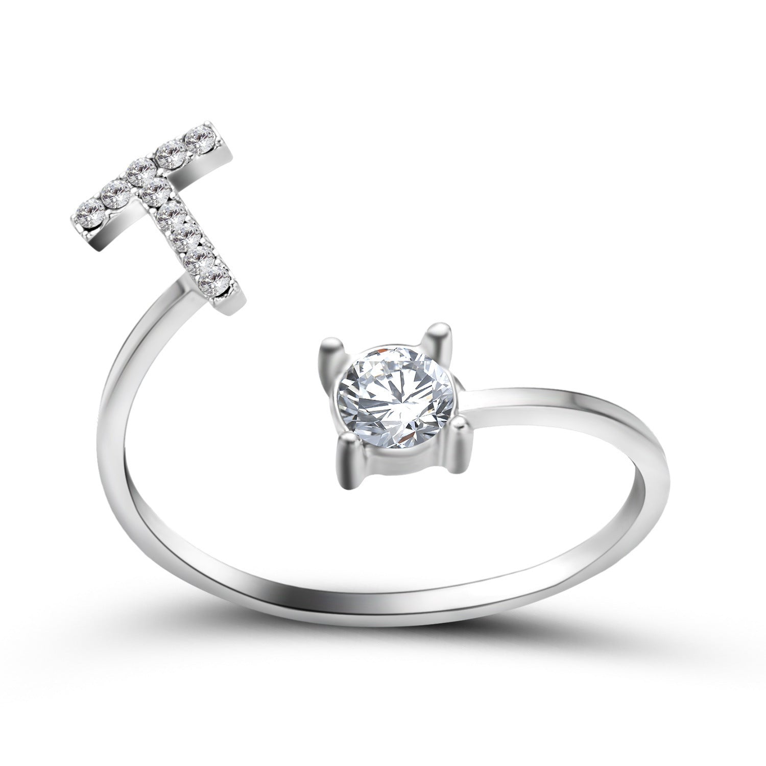 New Design Adjustable 26 Initial Letter Ring Fashion Jewelry For Women Simple Elegant Jewelry - Daily Cozy Closet