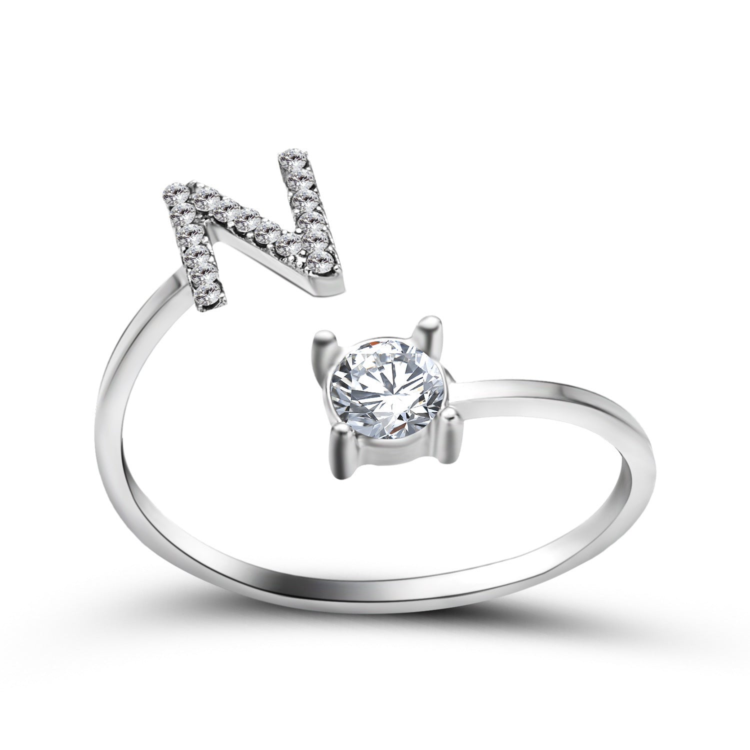 New Design Adjustable 26 Initial Letter Ring Fashion Jewelry For Women Simple Elegant Jewelry - Daily Cozy Closet