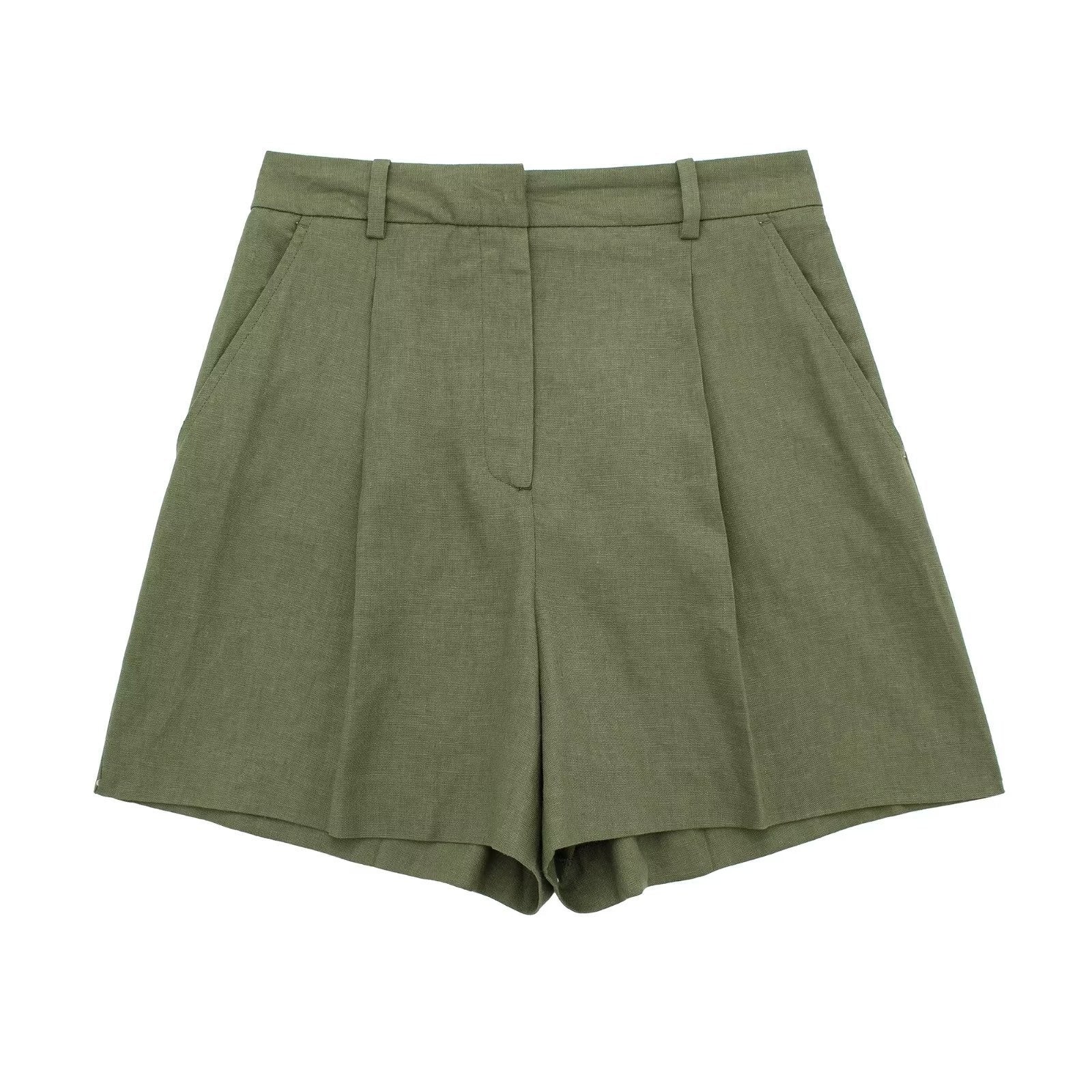 🌿  Summer-Ready – Women’s Linen Blend Sleeveless Top & Shorts Set - Daily Cozy Closet