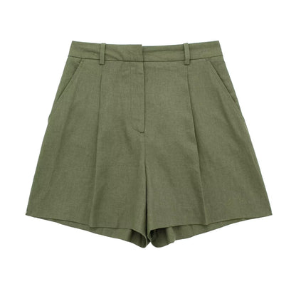 🌿  Summer-Ready – Women’s Linen Blend Sleeveless Top & Shorts Set - Daily Cozy Closet