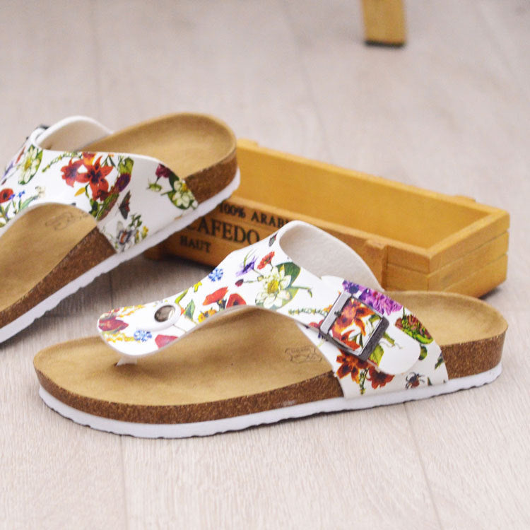 🩴 Slippers Summer Flip-Flops Beach Shoes Couples Cork Leisure Flip Flops - Daily Cozy Closet