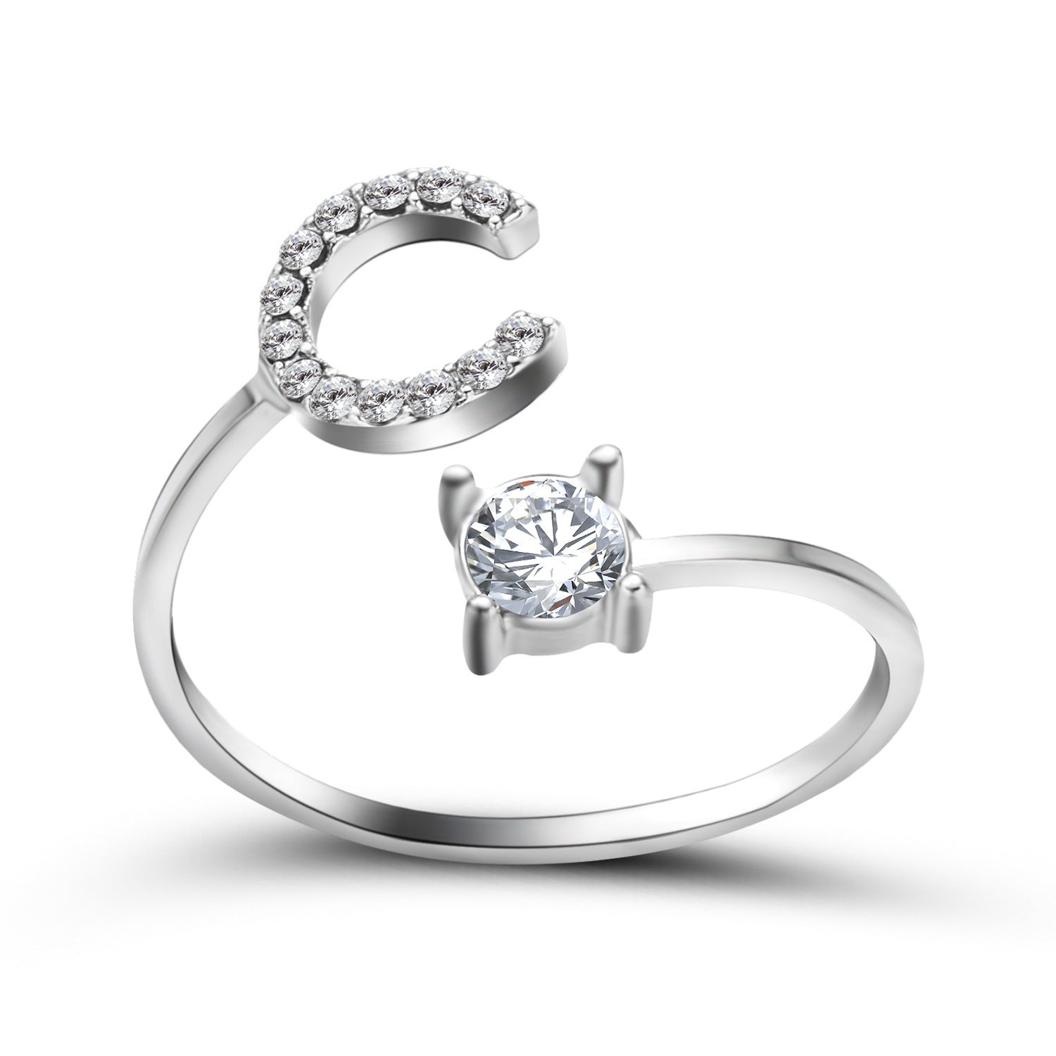 New Design Adjustable 26 Initial Letter Ring Fashion Jewelry For Women Simple Elegant Jewelry - Daily Cozy Closet
