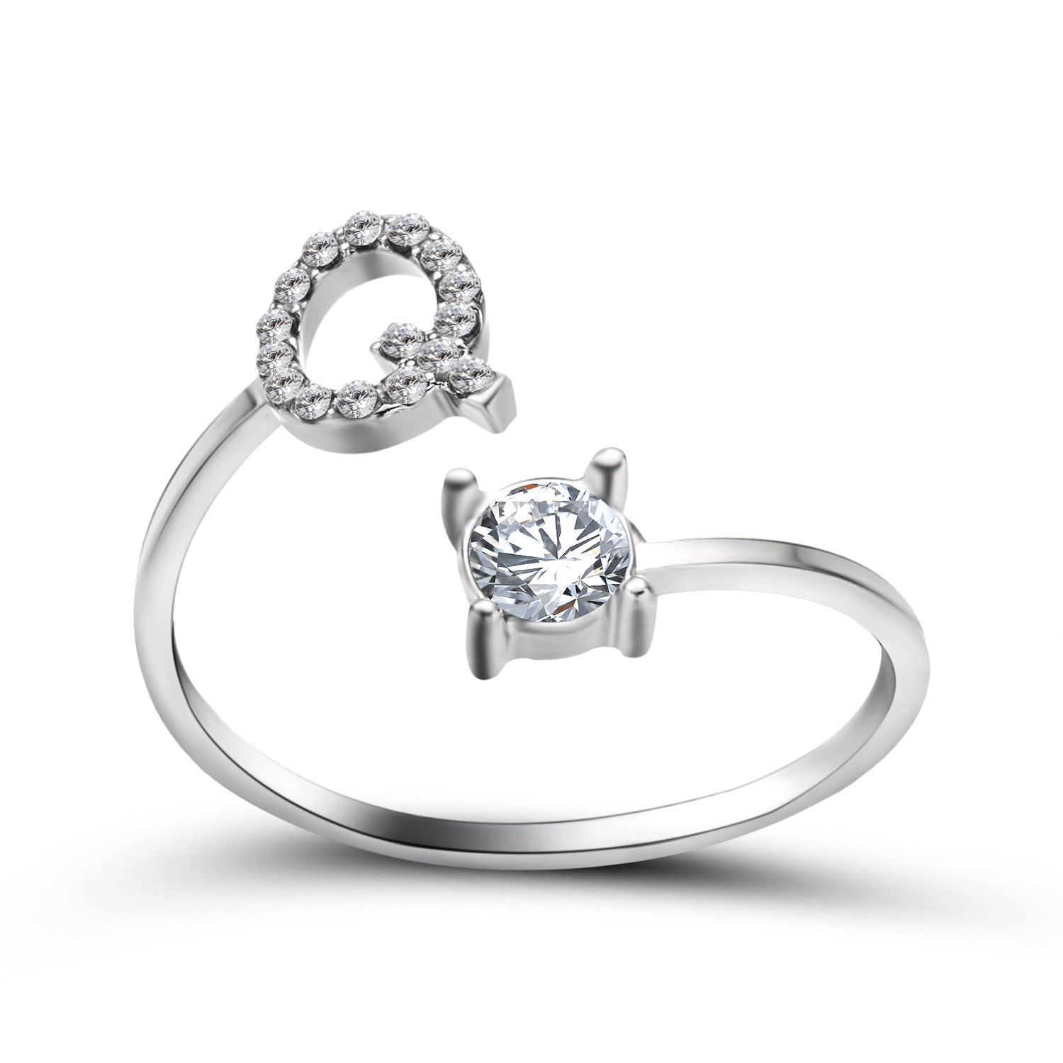 New Design Adjustable 26 Initial Letter Ring Fashion Jewelry For Women Simple Elegant Jewelry - Daily Cozy Closet