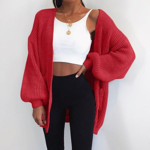 🧥 Women's Solid Color Loose Cardigan – Cozy, Casual & Effortlessly Chic - Daily Cozy Closet