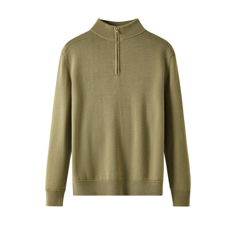 🧶 Men's Casual Wool Sweater – Thickened Slim Fit Pullover - Daily Cozy Closet