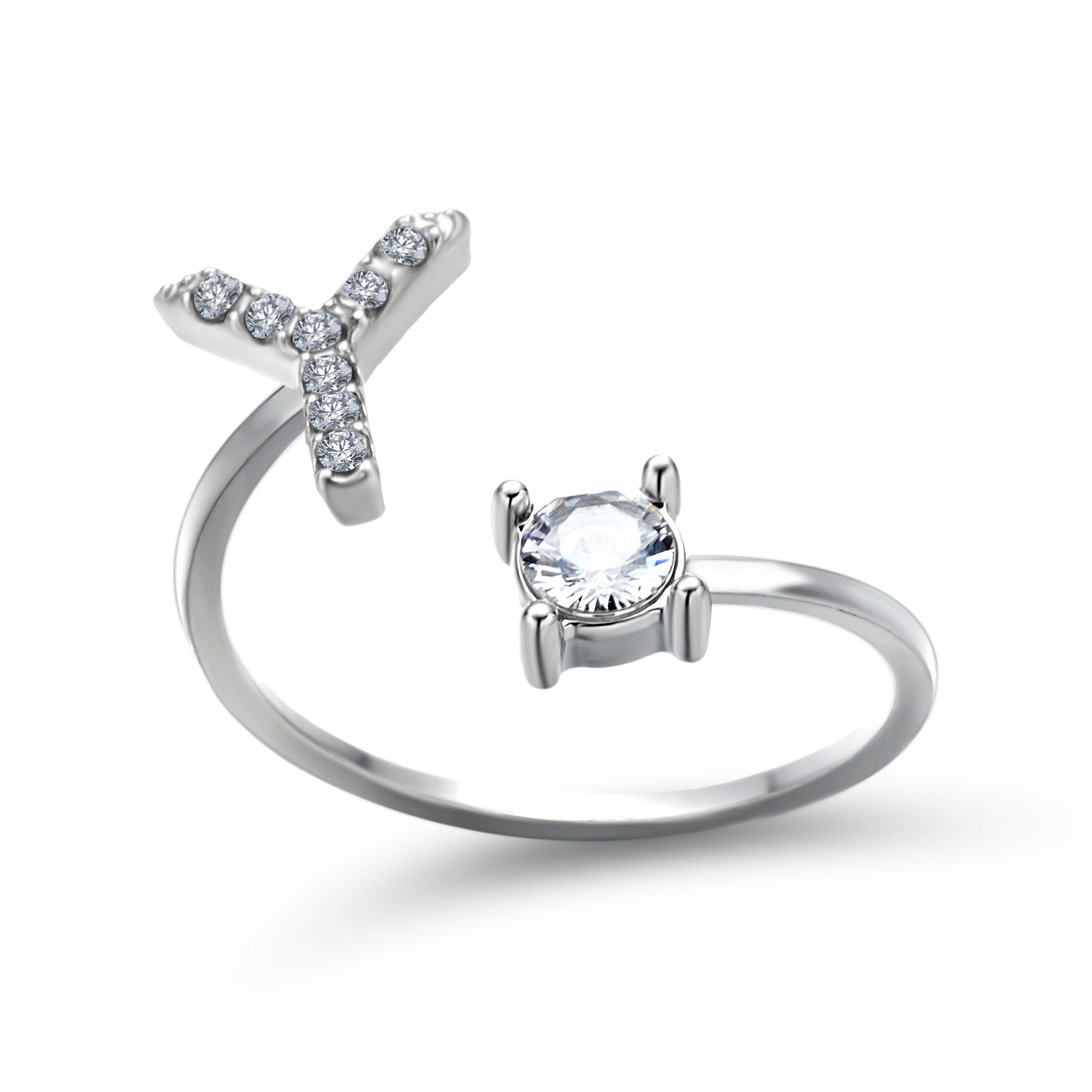 New Design Adjustable 26 Initial Letter Ring Fashion Jewelry For Women Simple Elegant Jewelry - Daily Cozy Closet