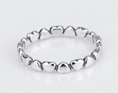 💖 925 Sterling Silver Heart Ring - Daily Cozy Closet