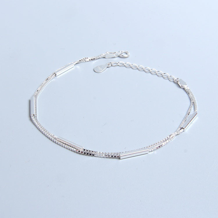 💎 925 Sterling Silver Stick Bracelet - Daily Cozy Closet