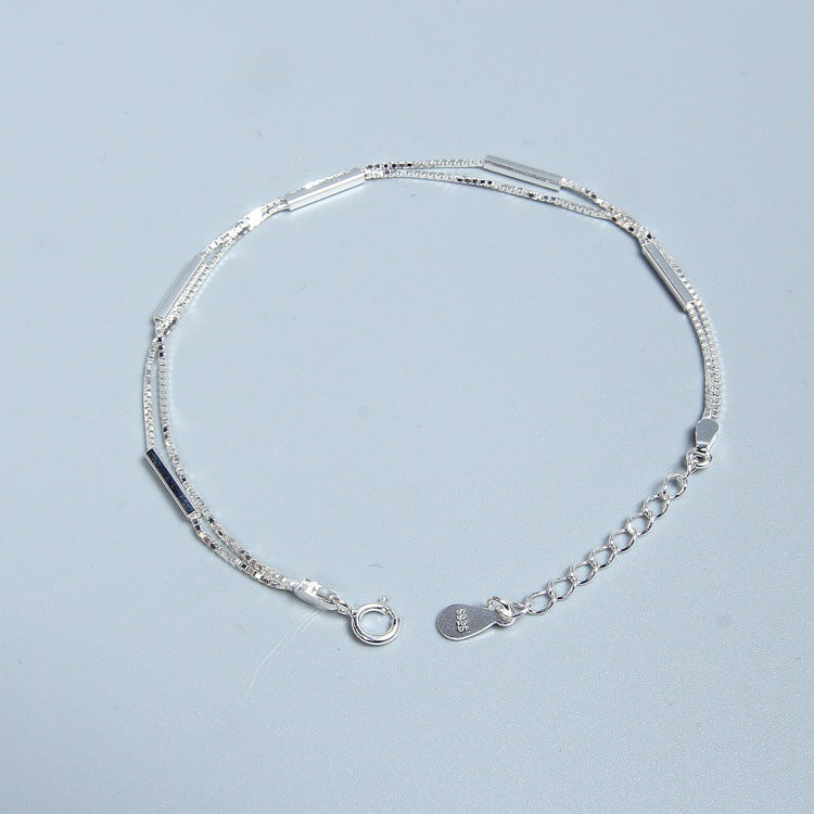 💎 925 Sterling Silver Stick Bracelet - Daily Cozy Closet