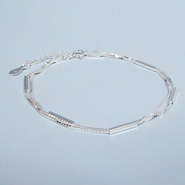 💎 925 Sterling Silver Stick Bracelet - Daily Cozy Closet