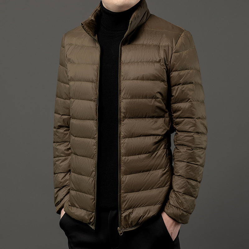 🧥 Men’s Lightweight Down Jacket – Everyday Warmth for Autumn & Winter