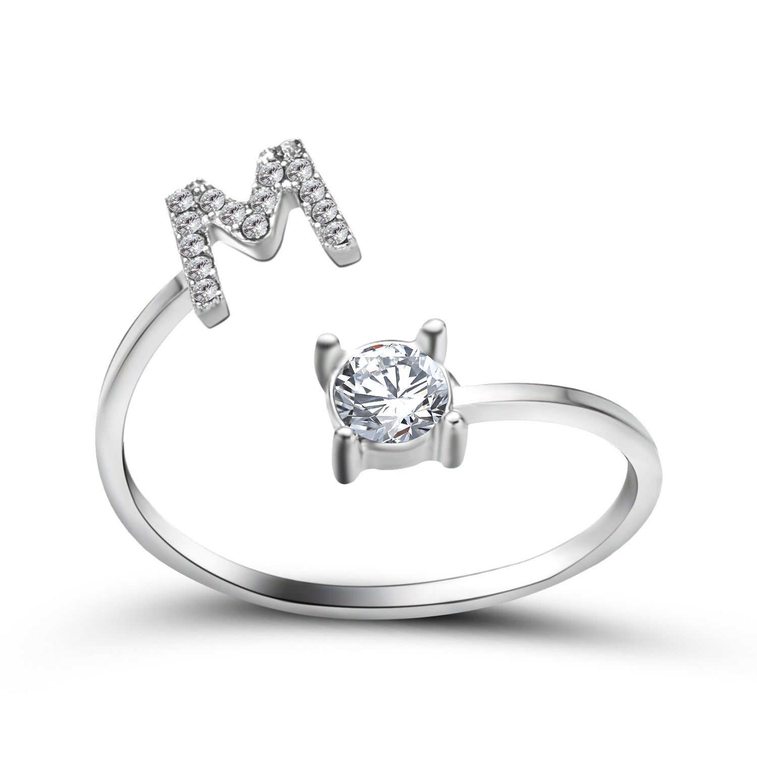 New Design Adjustable 26 Initial Letter Ring Fashion Jewelry For Women Simple Elegant Jewelry - Daily Cozy Closet