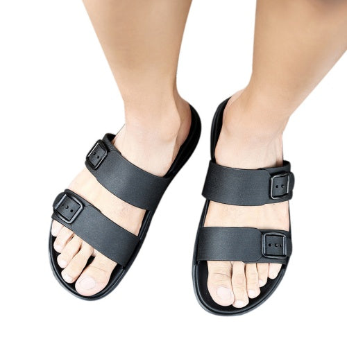 👟 Spring Male Word Drag Lazy Shoes - Men's Casual Beach Breathable Personality Wild Trend - Daily Cozy Closet