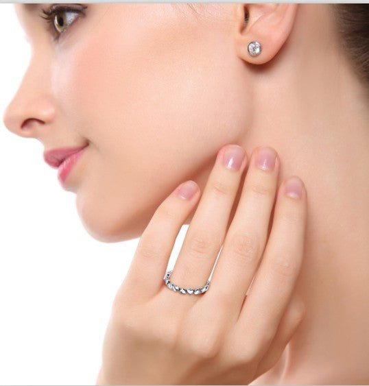 💖 925 Sterling Silver Heart Ring - Daily Cozy Closet