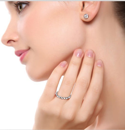 💖 925 Sterling Silver Heart Ring - Daily Cozy Closet