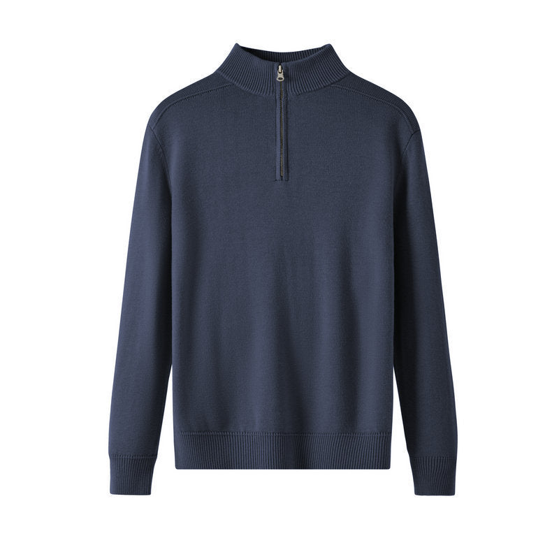 🧶 Men's Casual Wool Sweater – Thickened Slim Fit Pullover - Daily Cozy Closet