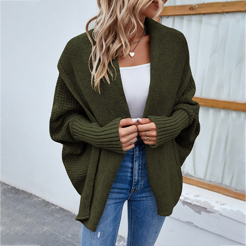 🍁 Effortless Layers – Women’s Loose Knit Cardigan - Daily Cozy Closet