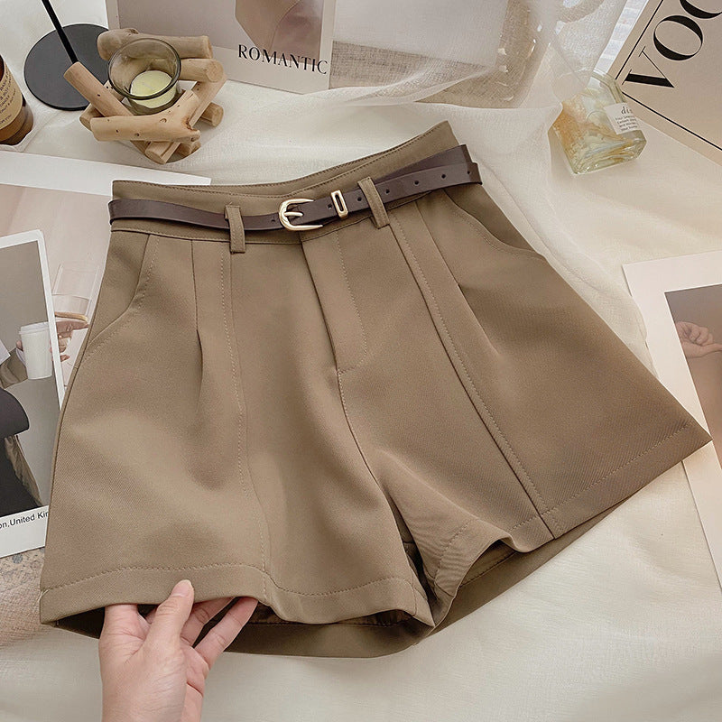 🩱 Vintage Charm, Modern Ease – Women’s High-Waist A-Line Wide Leg Chenille Shorts - Daily Cozy Closet