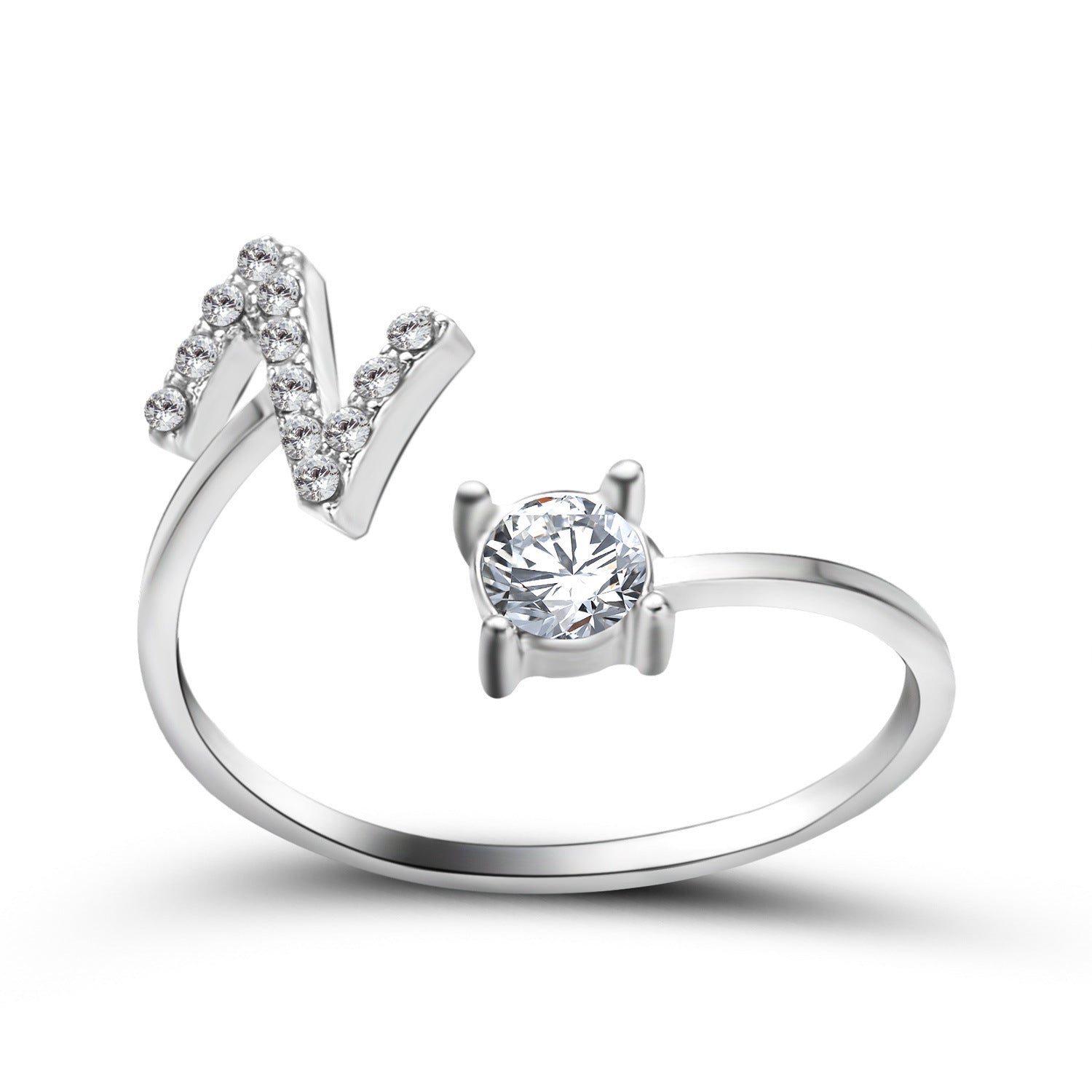 New Design Adjustable 26 Initial Letter Ring Fashion Jewelry For Women Simple Elegant Jewelry - Daily Cozy Closet