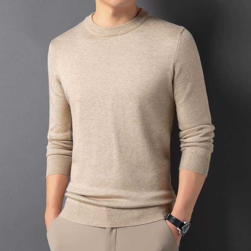 🧶 Men's Warm Leisure Round Neck Sweater – Winter Essential for Everyday Comfort - Daily Cozy Closet