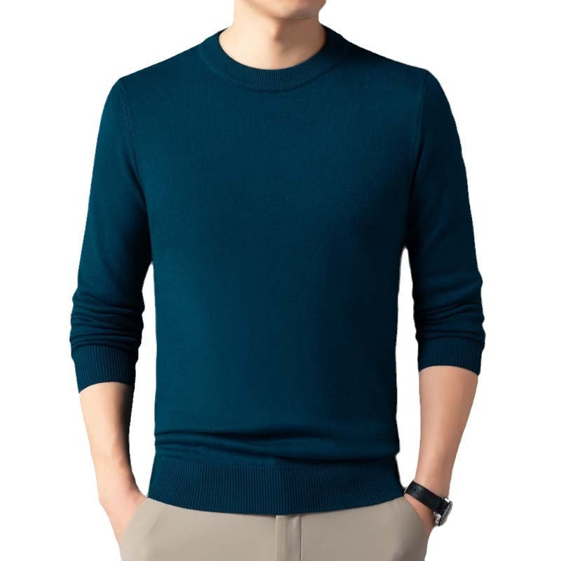 🧶 Men's Warm Leisure Round Neck Sweater – Winter Essential for Everyday Comfort - Daily Cozy Closet