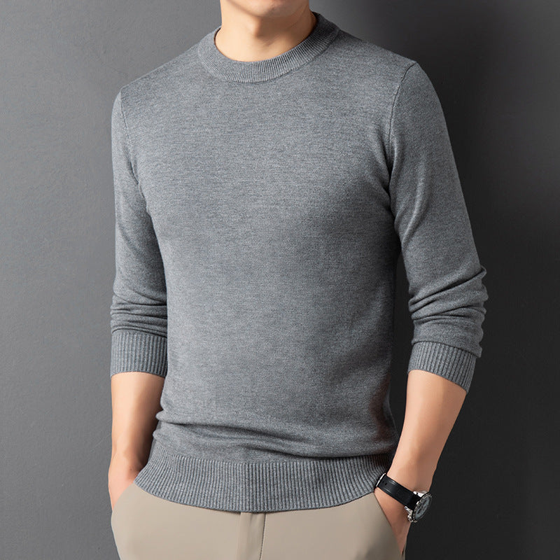 🧶 Men's Warm Leisure Round Neck Sweater – Winter Essential for Everyday Comfort - Daily Cozy Closet
