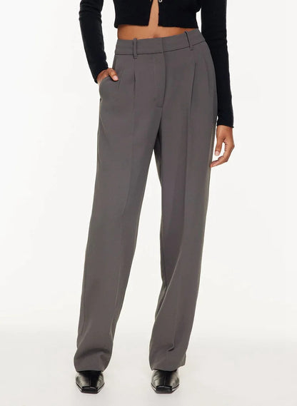 👖 Effortlessly Polished – High Waist Wide-Leg Trousers with Pockets - Daily Cozy Closet