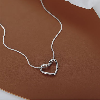 💖 Simply Elegant – S925 Sterling Silver Heart Necklace - Daily Cozy Closet