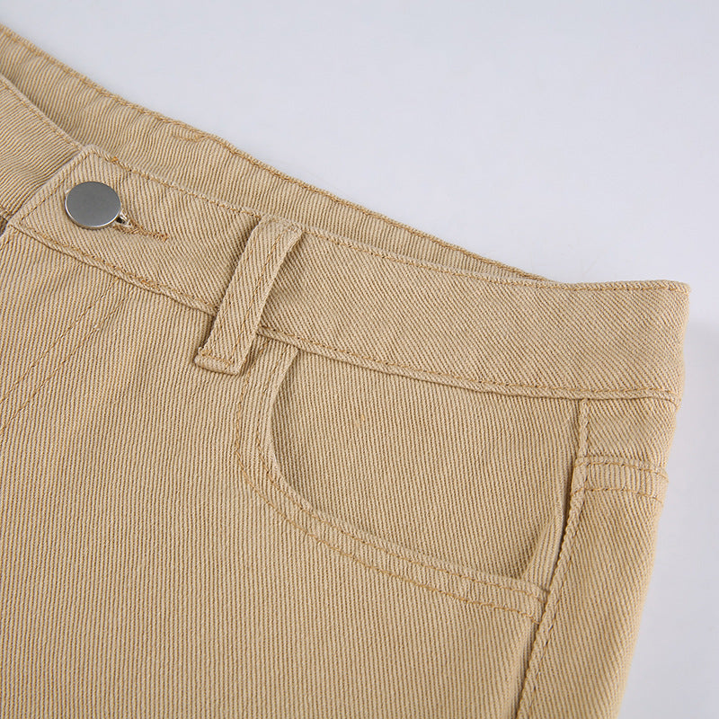 👖 Spice Girl Style High Waist Slim Jeans – Retro Bell Bottom Vibes - Daily Cozy Closet