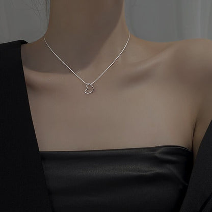💖 Simply Elegant – S925 Sterling Silver Heart Necklace - Daily Cozy Closet