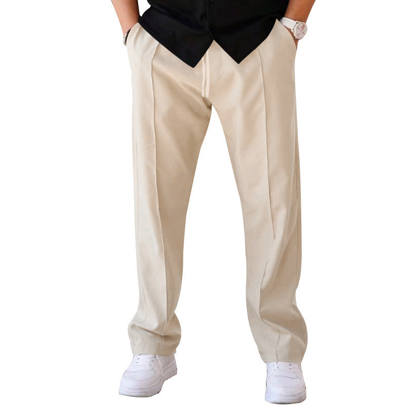 👖 Easygoing & On-Trend – Men's Loose Fit Trousers with Drawstring - Daily Cozy Closet