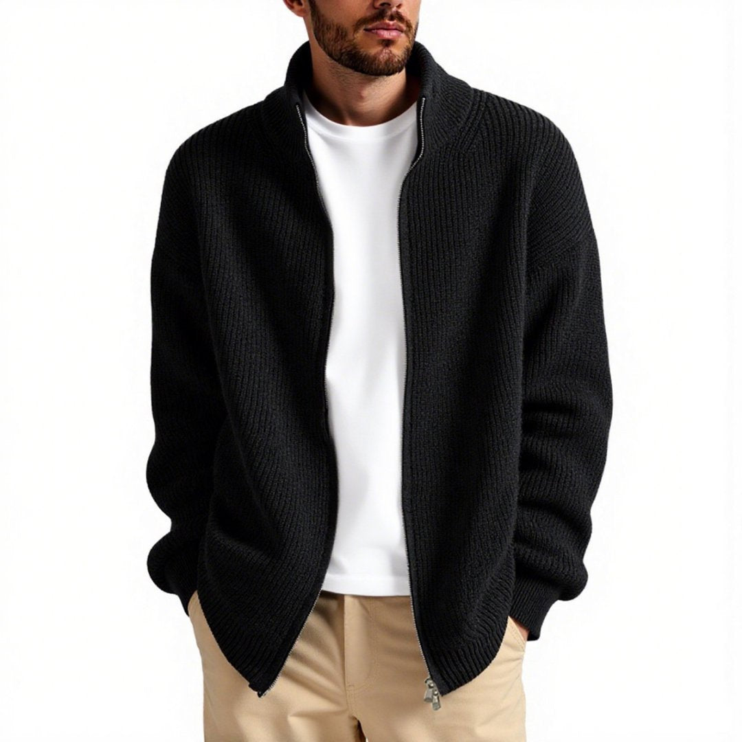 🧥 Men's Loose Cardigan Sweater – Everyday Inner Layer Base - Daily Cozy Closet
