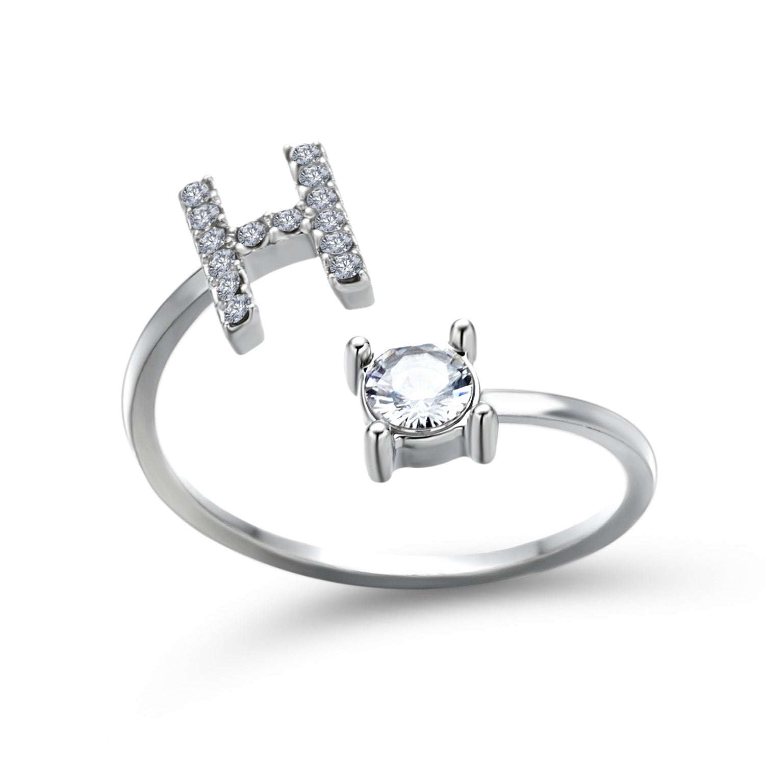 New Design Adjustable 26 Initial Letter Ring Fashion Jewelry For Women Simple Elegant Jewelry - Daily Cozy Closet