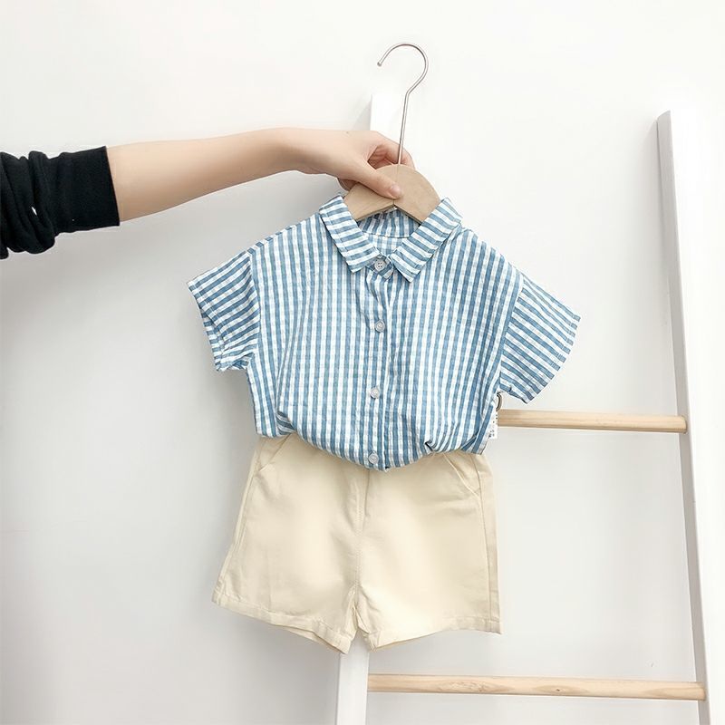 👶 Summer-Ready Sweetness – Baby Plaid Shirt & Dress Set - Daily Cozy Closet