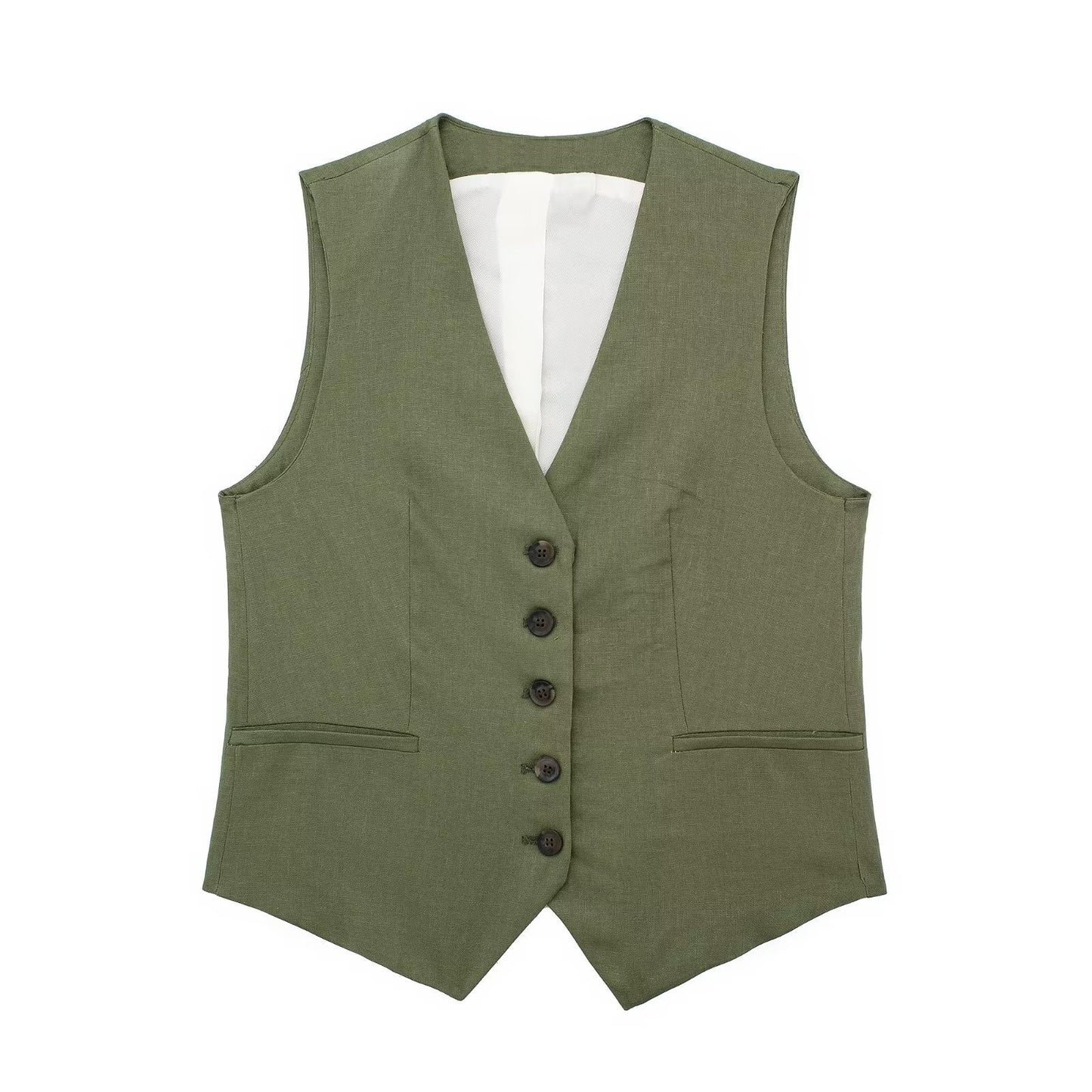 🌿  Summer-Ready – Women’s Linen Blend Sleeveless Top & Shorts Set - Daily Cozy Closet