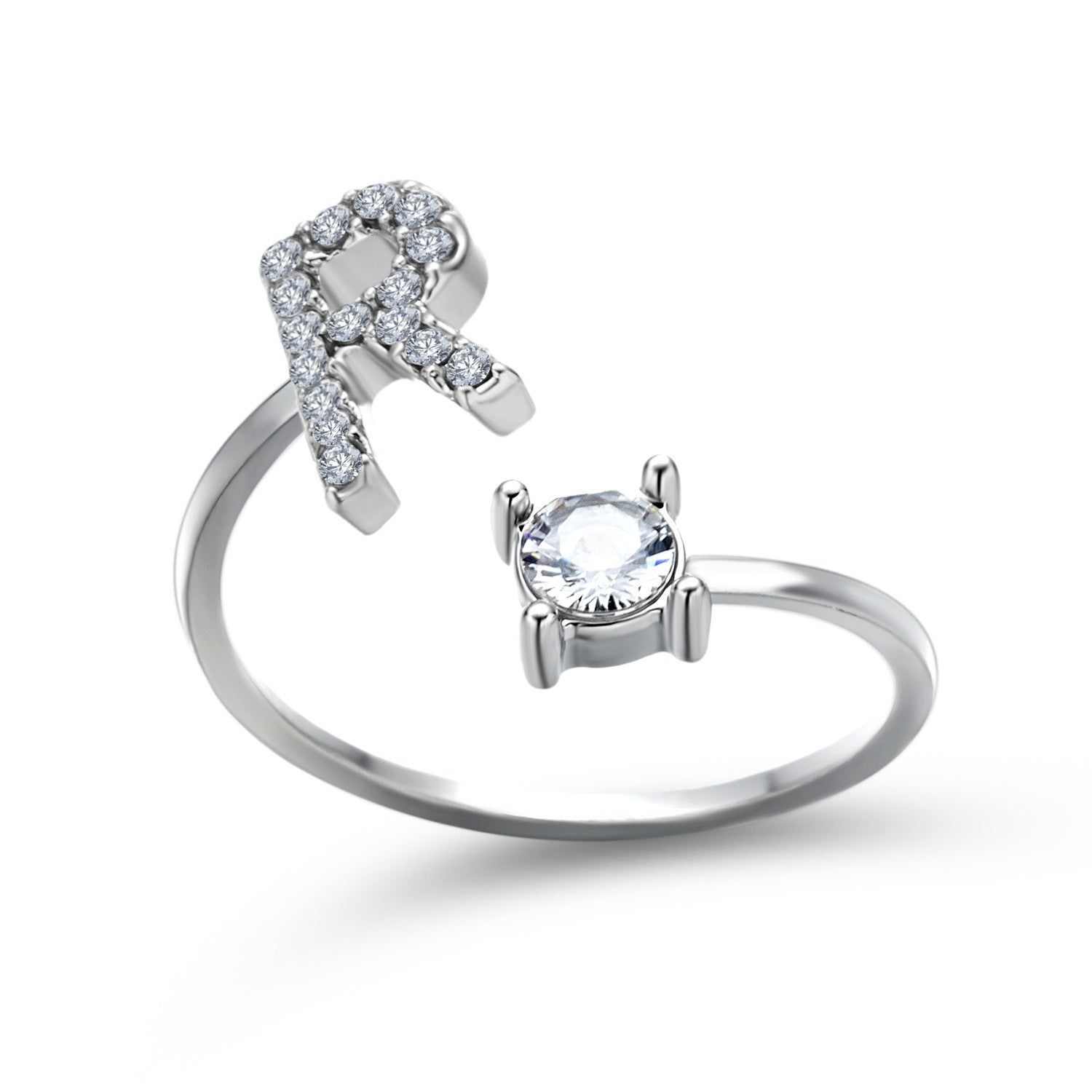 New Design Adjustable 26 Initial Letter Ring Fashion Jewelry For Women Simple Elegant Jewelry - Daily Cozy Closet