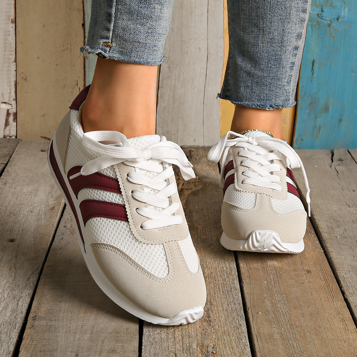 👟 Breathable Mesh Cortez Retro Sneakers – Lightweight Daily Trainers for Women - Daily Cozy Closet