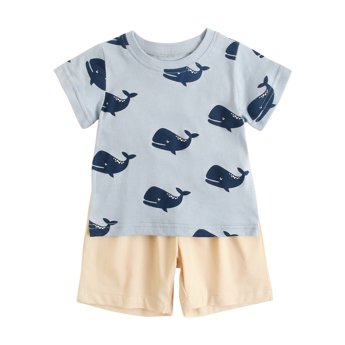 🐳 Cute & Comfy – Summer Cartoon Baby Boy Outfit Set - Daily Cozy Closet