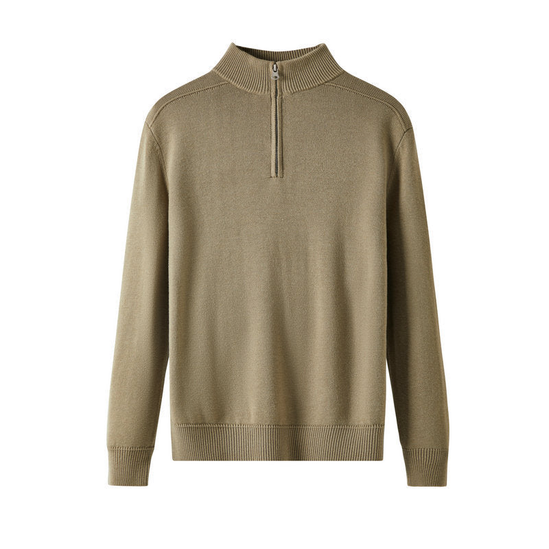 🧶 Men's Casual Wool Sweater – Thickened Slim Fit Pullover - Daily Cozy Closet
