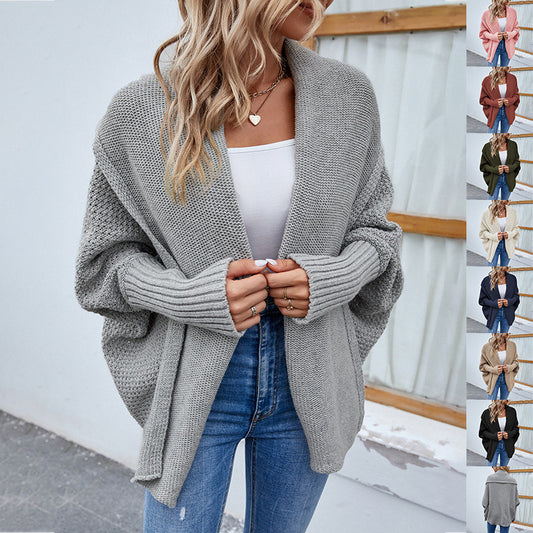 🍁 Effortless Layers – Women’s Loose Knit Cardigan