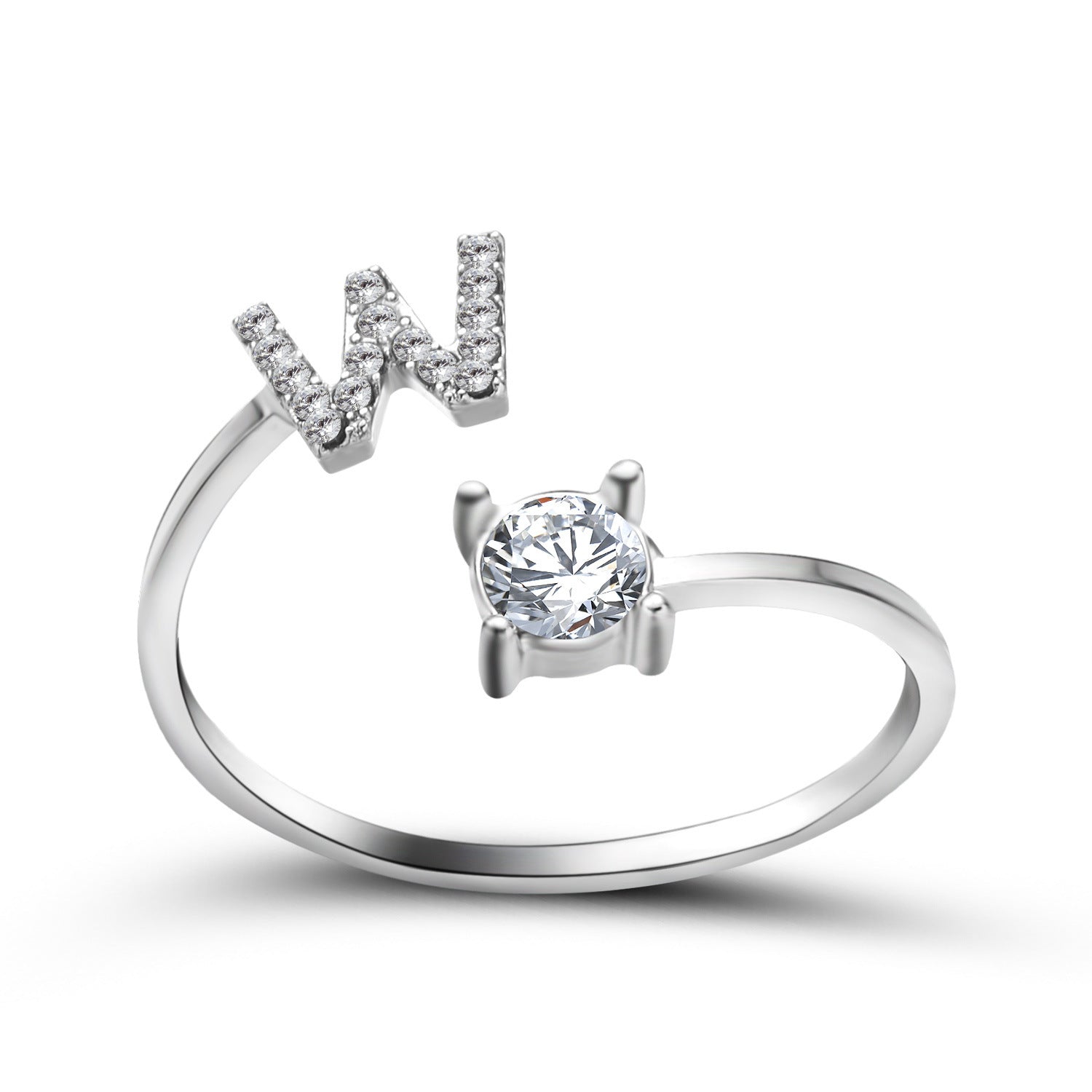 New Design Adjustable 26 Initial Letter Ring Fashion Jewelry For Women Simple Elegant Jewelry - Daily Cozy Closet