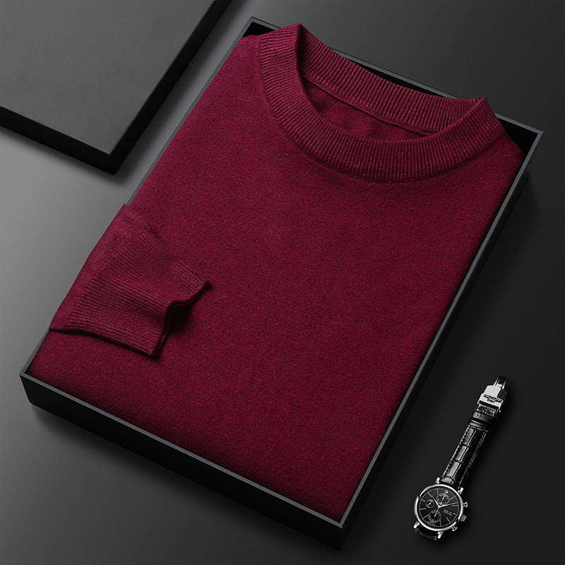 🧶 Men's Warm Leisure Round Neck Sweater – Winter Essential for Everyday Comfort - Daily Cozy Closet