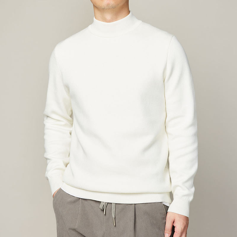 🧶 Men's Mock Neck Sweater – Autumn & Winter Essential - Daily Cozy Closet