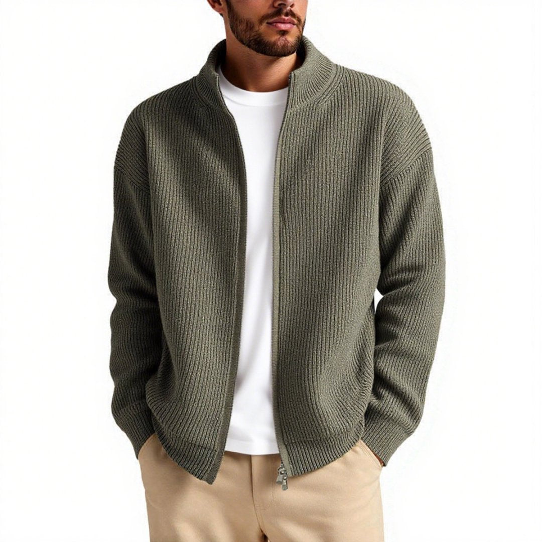 🧥 Men's Loose Cardigan Sweater – Everyday Inner Layer Base - Daily Cozy Closet