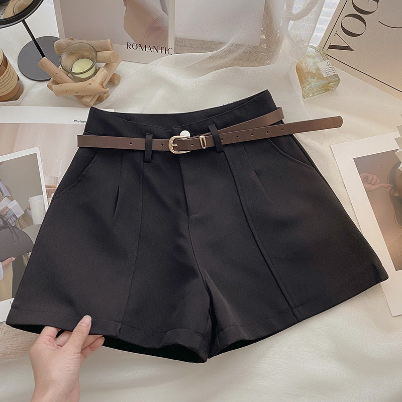 🩱 Vintage Charm, Modern Ease – Women’s High-Waist A-Line Wide Leg Chenille Shorts - Daily Cozy Closet