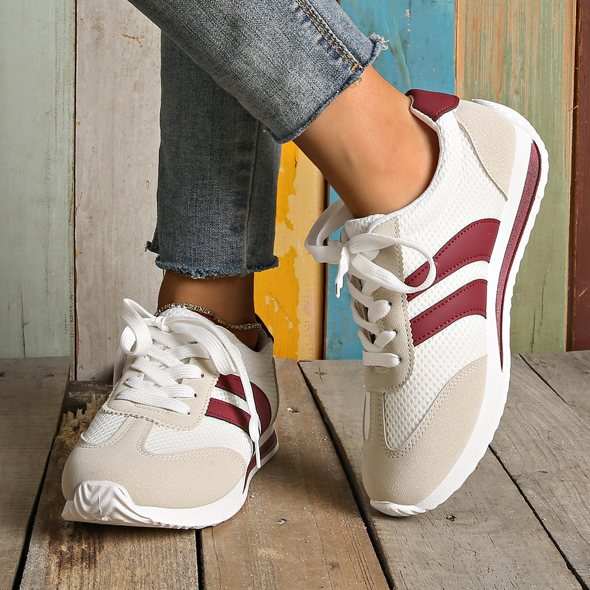 👟 Breathable Mesh Cortez Retro Sneakers – Lightweight Daily Trainers for Women - Daily Cozy Closet
